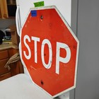 Stop Sign 30  Authentic Retired Street Traffic Road Sign Lot 12-491