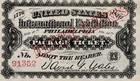 1876 International Exhibition At Philadelphia Admission Ticket  Rarity