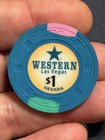  sharp   1 Westen Casino Poker Chip Las Vegas Nevada Gambling Token