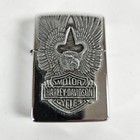Zippo Lighter Harley Davidson Soaring Eagle Pewter Emblem With Tin