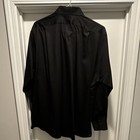 Van Heusen Men s Wrinkle Resistant Sateen Dress Shirt Black Solid 17 5 34 35