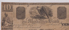  10 Mechanics Bank Augusta Georgia Obsolete Note Paper Currency Ten Dollar Bill