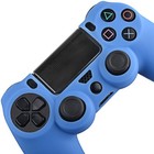 1x Blue Silicone Rubber Soft Case Gel Skin Cover For Sony Ps4 Controller