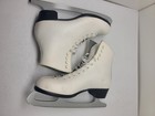 Riedell 110 Womens White Figure Skates Size 8 - Mk Fiesta Blades Size 10 1 3