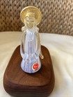 Vintage Murano Art Glass Latticino Ribbon   Gold Angel With Original Sticker