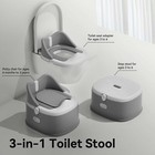 3 In 1 Toddler Potty Training Toilet Seat With Steps Ladder  Foldable Potty T   