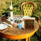 Wedding Unity Sand Ceremony Kit Wood Box 4 Vase 4 Sand Classic Color Tree