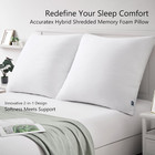 Euro Pillows 26x26  Adjustable Shredded Memory Foam Pillow