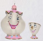 2019 Hallmark Keepsake Disney Beauty   The Beast Mrs  Potts   Chip   Brand New 