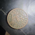 1857 Bank Of Upper Canada One Penny Circulated Brown Canadian Colonial Token