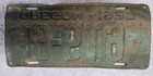 1927 Oregon License Plate