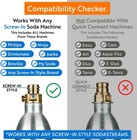 60l Co2 Canister Cylinders - Compatible W sodastream Blue Screw-in Only