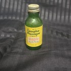 Lot Of 4 Vintage Glass Medicine Bottles  Campho-phenique  1 Fl Oz  Green