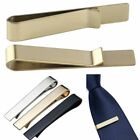 1 3 Men Stainless Steel Necktie Tie Clip Bar Clasp Clamp Pin  Gold Black Silver