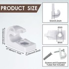 20 Pieces Wire Shelf Clips Down Wall Brackets Wire Shelving Accessories Plast   