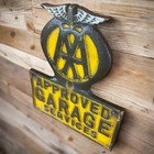 Aaa Approved Garage Services 1902 Cast Iron Plaque