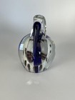  Art Glass Pelican Cobalt Beak 5  Paperweight No Chips No Cracks