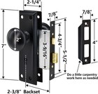 Antique Interior Door Mortise Lock Set Vintage Door Knobs Replacement  With