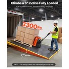 Lithium Pallet Jack 3300lb Capacity  48 lx27 w Forks  Warehouse Use
