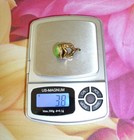        Beautiful  Antique  Victorian Era Gold Filled Green Gemstone  Watch Fob