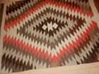 Antique Navajo Rug Native American Indian Eye Dazzler Vtg Textile  46  X72 