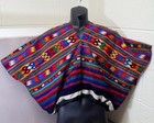 Vintage Traditional Guatemalan Handmade Embroidered Huipil Poncho Top Woven