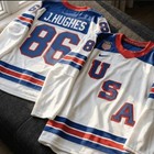 J hughes  86 Usa Team Winter Olympics 2026 Jersey White All Stitched Limited