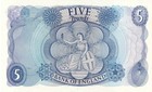 Bank Of England Great Britain 5 Pounds Nd 1966-70  Choice U