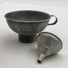Lot Of 2 Vintage Small Aluminum Funnel Canning Camp Stove Garage Farmhouse Decor