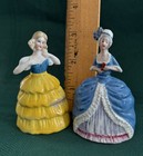 2 Antique German Victorian Lady Perfume Scent Bottles Dauber 