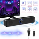 Wired Computer Speakers Soundbar Stereo Bass Sound 3 5mm Usb For Desktop Laptop