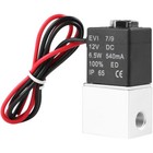 2pcs 1 4  Fast Response Electric Solenoid Valve Air Water Dc 12v Normally Closed