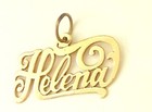 14k Yellow Gold Helena Pendant Charm - 1g - Pre-owned