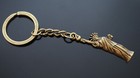 Vintage Statue Of Liberty New York Pendant Keychain Key Chain - Bronze