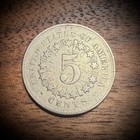 Key Date 1867 Shield Nickel With Rays     Historic Early Nickel - Xf-au Beautiful