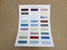 1969 Ford Car Exterior Color Paint Chip Brochure Mustang Thunderbird Original
