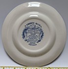 Vintage Liberty Blue Staffordshire Ironstone Bread   Butter Plate - Monticello