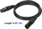 6 5ft   2m Dmx Cable  10pcs 3 Pin Dmx Cables Dmx Wires  Dmx512 Xlr Male To Fema