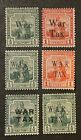Travelstamps  Trinidad   Tobago Stamps - Lot Of 6 War Tax Stamps Mint Mogh   Mng