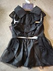 Wednesday Halloween Rave N Dress For Dog Pet Costume Gothic Ball Gown Tutu Med 