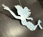 Nwt Coastal Mermaid Metal Wall Decor Aqua Distressed Beach Nautical 15 25   