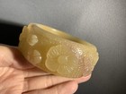 57 2mm Natural Mongolian Jade Bangle Sculpture  Sheteicui hand-carved