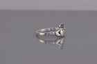 Sterling Silver 9mm Irish Claddagh Friendship Heart Hands Band Ring 925 Sz  7