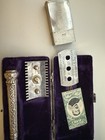 Vintage 1909 Gillette Abc Pocket Edition Safety Razor Set In Case