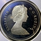 1984 Proof  1 Canada Toronto 150th Anniversary 1 Dollar Silver Coin