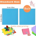 100 Sheets Origami Paper  20x20 Cm 8 Inch Large Paper Multicolor 