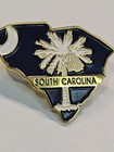 South Carolina Travel Souvenir Lapel Pin Map Shape