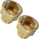 2 Pack Brass Pipe Fittings  1 2  To 3 4  Pipe Reducer 1 2  Male X 3 4  Female