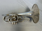 Quality Olds Elkhart  Ind  U s a  Silver Marching Mellophone   Olds Case