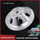 Long Water Pump Alternator Power Steering W  Pulley   Bracket Kit For Sbc Chevy